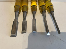 SUPER SET OF 5 GRADUATED SIZE STANLEY No 60 USA BEVEL EDGE WOODWORK TOOLS