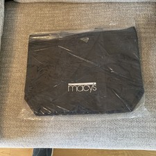 New Black Cotton Macy’s Bag. Never Used. Very Good Condition