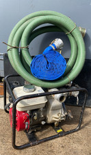 Daishin Pump 2" Honda Petrol GX160 5.5HP Engine Serviced BOTH HOSES