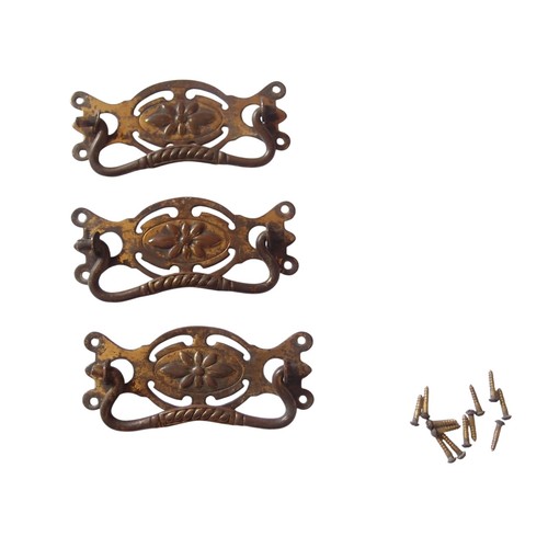 Antique brass bail - brass, pull