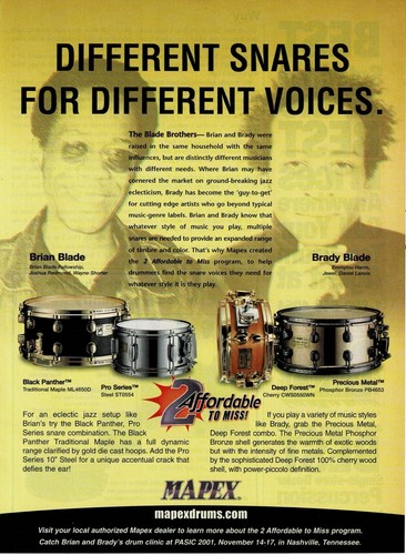Mapex drums brian brady - mapex,