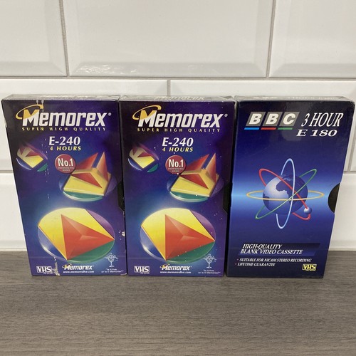 New sealed blank vhs - x,