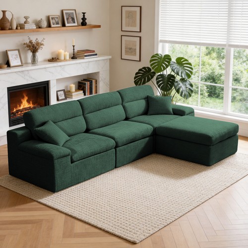 Shaped corner chaise sleeper - l-shaped,