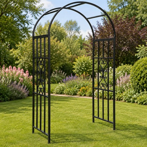 Black metal garden - black,