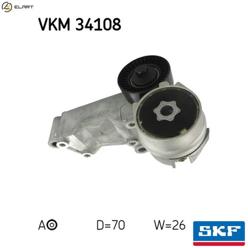 Belt tensioner vribbed - belt,