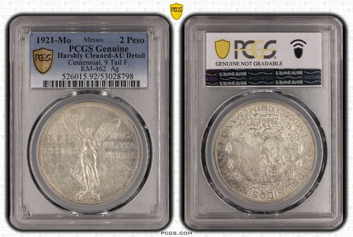 1921 mexico pesos pcgs - 1921-mo,