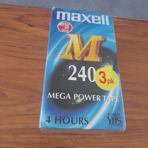 Maxell mega power m240 vhs - power,