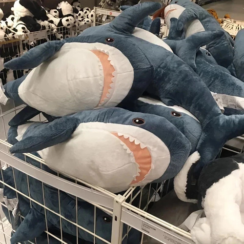 58cm ikea blahaj large - blahaj, plush