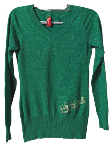Apple bottoms green sweater - bottoms,