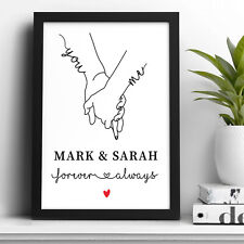 PERSONALISED Christmas Gifts for Him Her Boyfriend Girlfriend Holding Hands