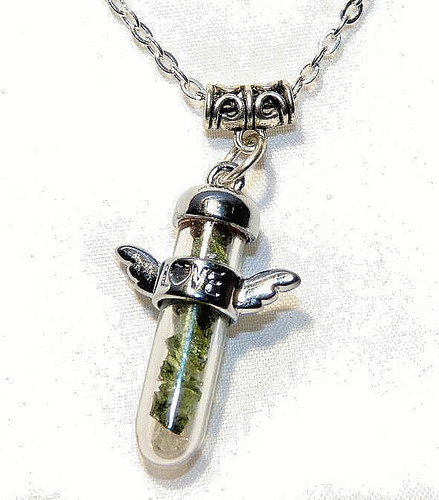 Moldavite crystal guardian - moldavite,