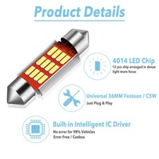 2x 36mm Led Car Smd 239 272