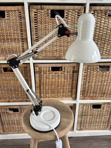 White anglepoise lamp - lamp, hobby