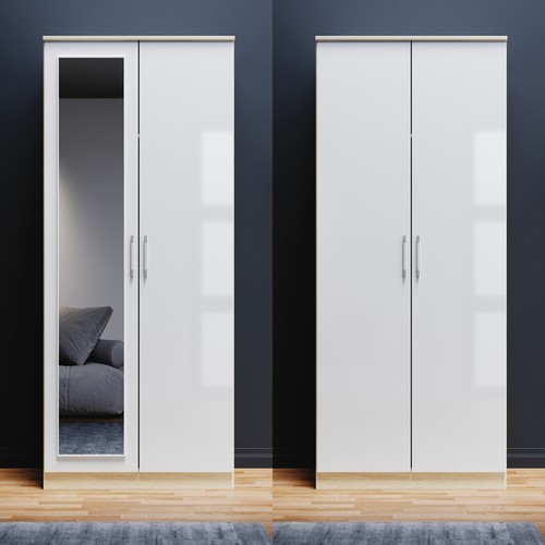 Door wardrobe high gloss - door,