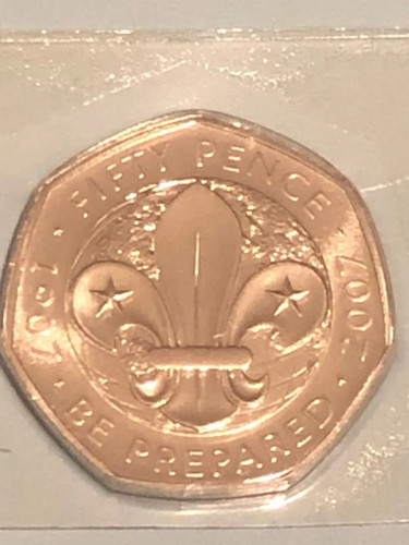 2007 50p fifty - pence, coin