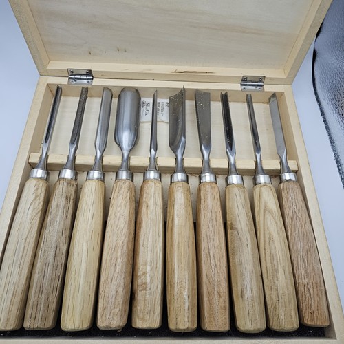 10pc bevel edge chisel set - bevel,