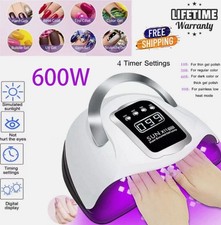 🔥600W Professional Acrylic Gel Nail Polish UV Nail Dryer Light UV LED Nail Lamp