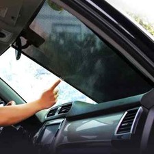CAR RETRACTABLE WINDOW BLIND WITH SUCKERS FOR INTERIOR COOLING