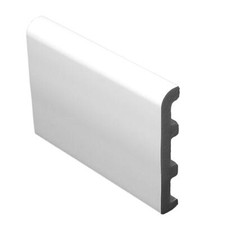 White PVC Flat Skirting Board