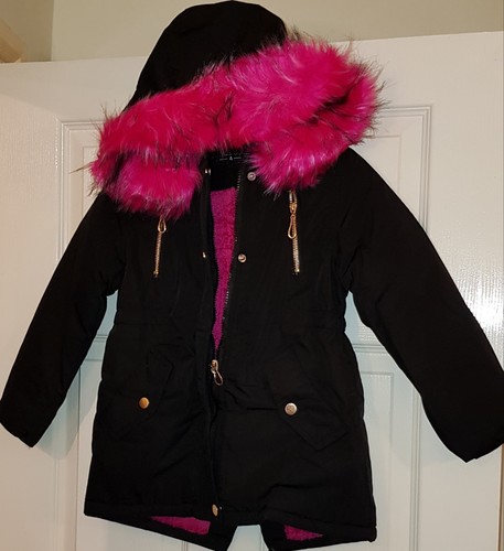 Girls kids puffa parka warm - parka,