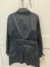 Aspesi ladies black trench coat / mac size XS