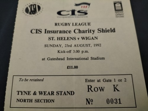 1992 rugby league - rugby, charity