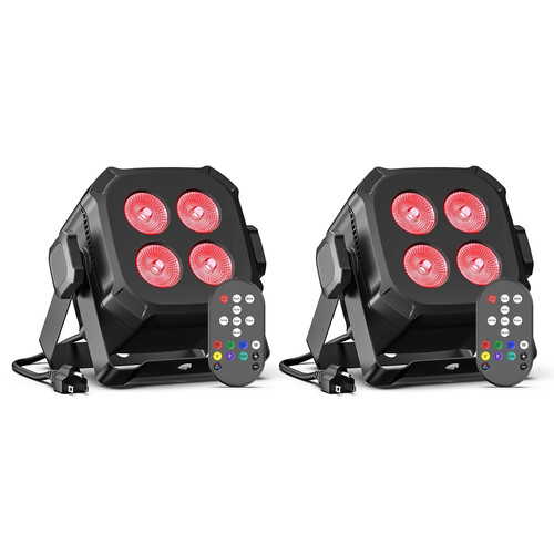 2pcs 4x15w rgbw led par - par, stage