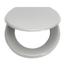 Gloss Grey Toilet Seat Moulded