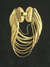 Monet Chain Bracelet Signed