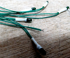 20 6V 80mA green wire ended grain of wheat lamp bulb T1 3mm