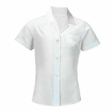 2x Girls Revere Collar Blouse