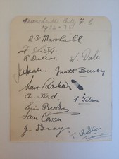 Multi Signed Autograph Page