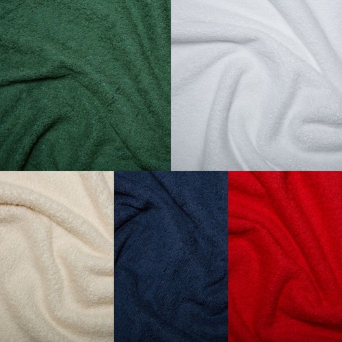Cotton towelling fabric - towelling, plain