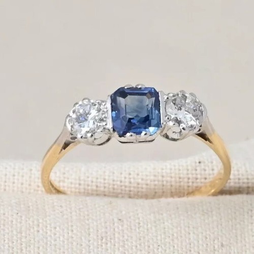 Blue asscher cut - 2.20, ct