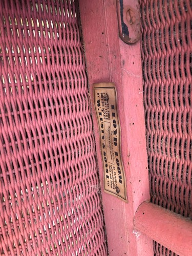Antique lloyd loom chair - loom,