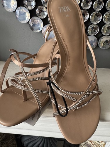Zara heeled sandals with - zara,