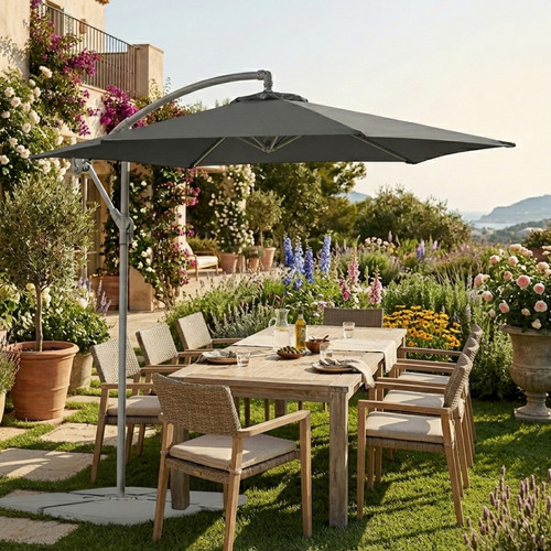 Cantilever parasol garden - 2.7m,