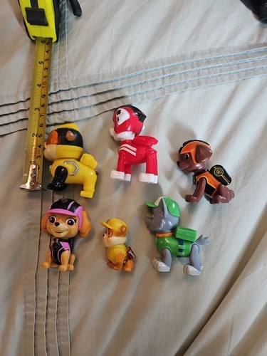 Plastic paw patrol figurines - plastic,