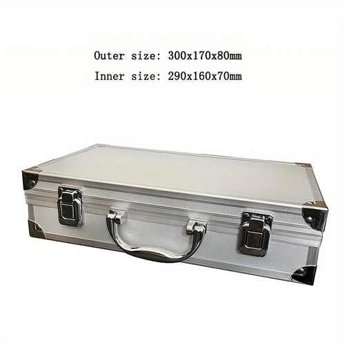 Portable aluminium tool box - aluminium,