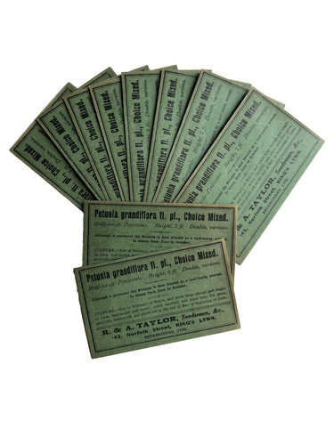 Vintage paper seed - , packets