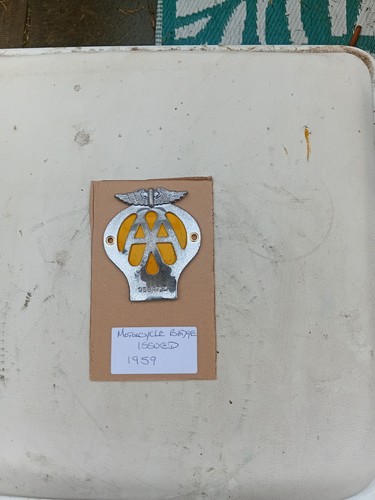 Vintage car badge a dome - car,