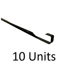 Kitchen Worktop Joining Strip Metal - 630 x 30 mm - Black - 10 Units