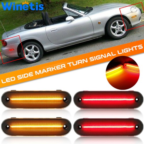 Black smoked led - 4x,