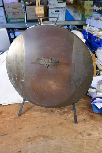 Antique art deco fire screen - screen,