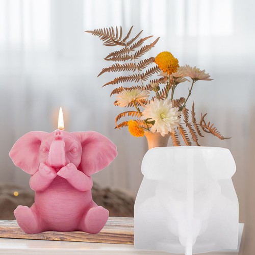 Elephant silicone candle - elephant,