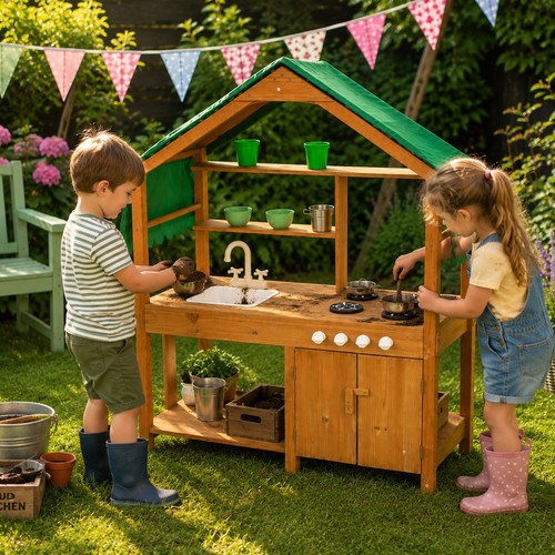 Neo wooden outdoor mud kitchen - neo,