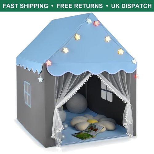 Blue kids fairy play castle - blue,