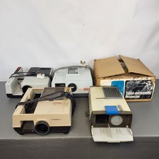 5x Vintage Slide Projector Bundle Various Brands HANIMEX, Gnome, Boots FAULTY UK