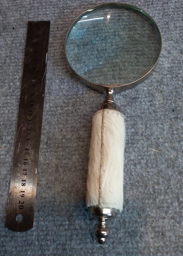 Vintage hand held magnifying - held,