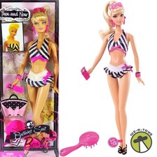 Bathing suit barbie then and - bathing,